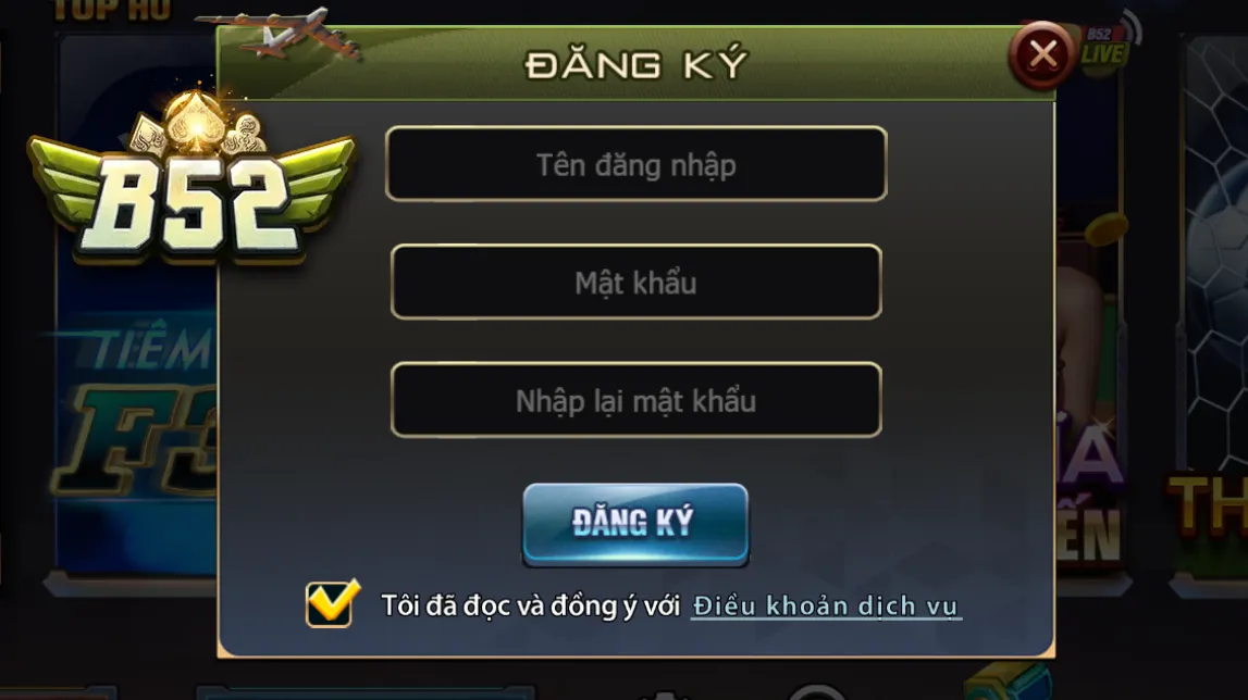 Hướng dẫn đăng ký B52 Club Hướng dẫn đăng ký B52 Club