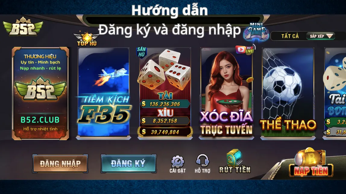 Tổng quan về đăng ký và đăng nhập B52 Club Tổng quan về đăng ký và đăng nhập B52 Club