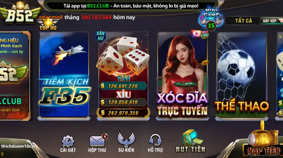 Tổng quan về nạp tiền B52 Club Tổng quan về nạp tiền B52 Club