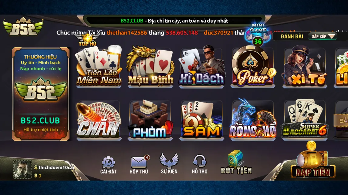 Game bài truyền thống tại B52 Club Game bài truyền thống tại B52 Club